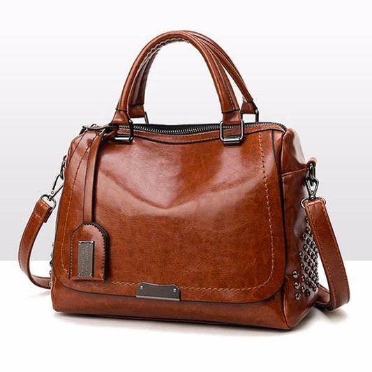 Camilla™ | Bolso de Cuero Lujo con Tachas