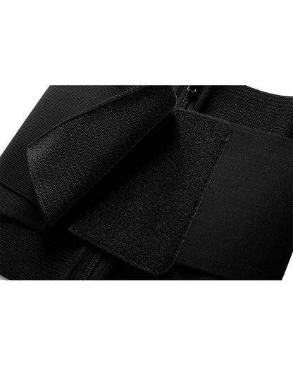 Double Compression Zipper Waist Trainer Corset Girdle