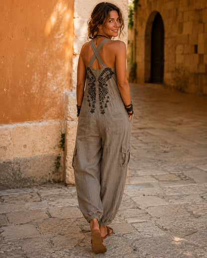 María | Mono bohemio bordado