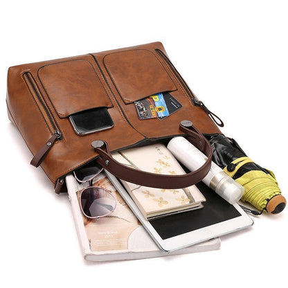 Lisa™ | Bolso de Hombro de Cuero Vintage – Gran Capacidad y Estilo