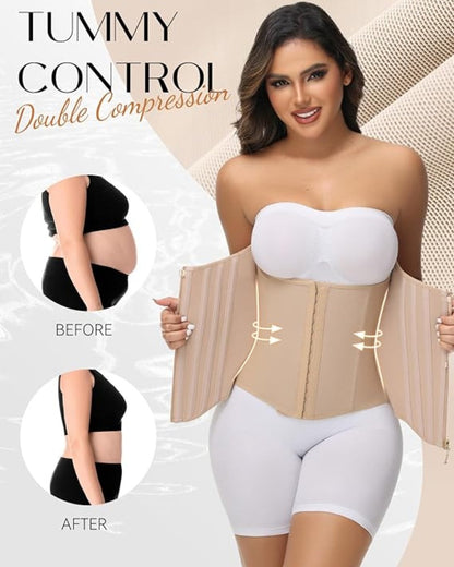 Shapshe® Curved Boned Waist Trainer High Compression Tiny Waist Corset