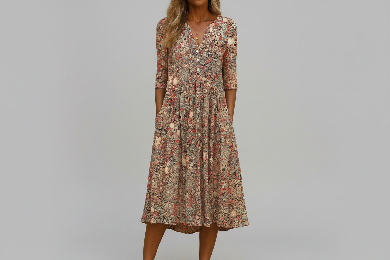 OLIVIA | VESTIDO ELEGANTE CON ESCOTE EN V