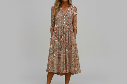 OLIVIA | VESTIDO ELEGANTE CON ESCOTE EN V