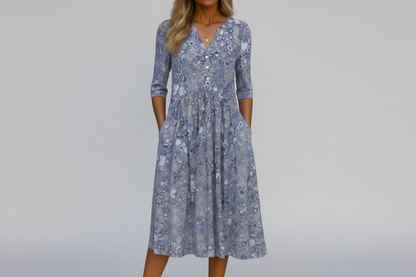 OLIVIA | VESTIDO ELEGANTE CON ESCOTE EN V