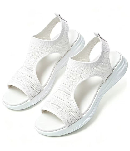 🌺Cómodas sandalias planas y transpirables con puntera abierta para mujer, ideales para el verano