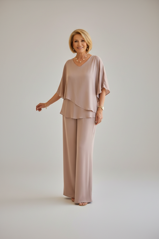 Martha - Conjunto de Pantalón Ancho sin Esfuerzo