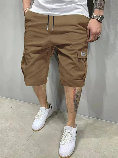 Pantalones cortos cargo para hombre