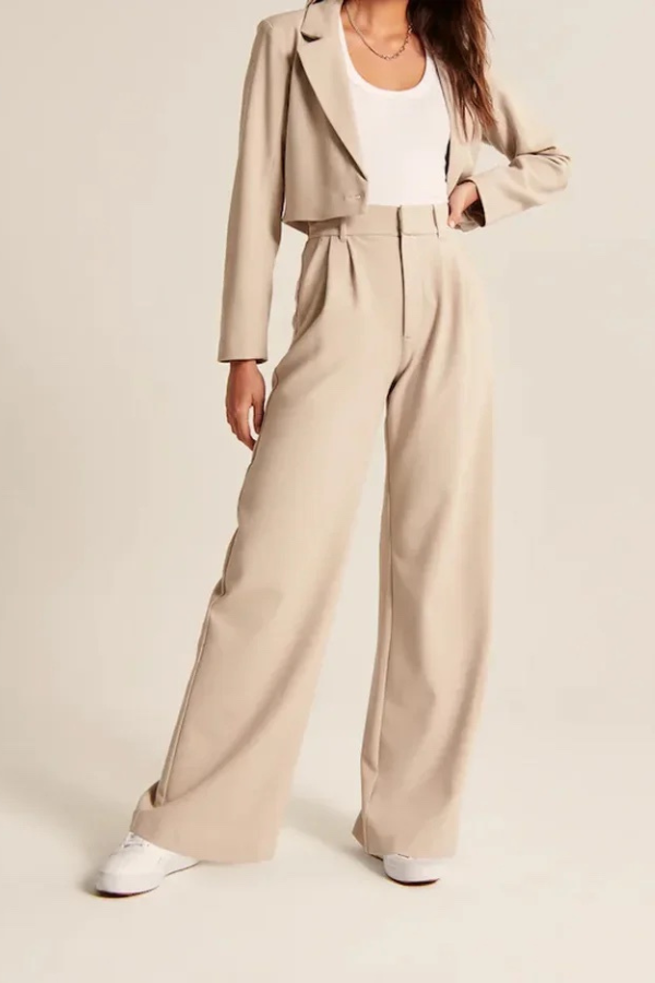 Lucia | Pantalones de traje de pierna ancha