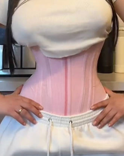 Fajas Colombianas Double Compression Steel Bones Waist Trainer