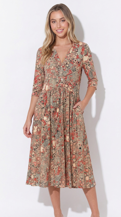 OLIVIA | VESTIDO ELEGANTE CON ESCOTE EN V