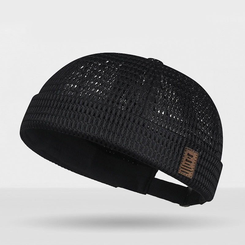 Gorra ligera de malla transpirable sin visera